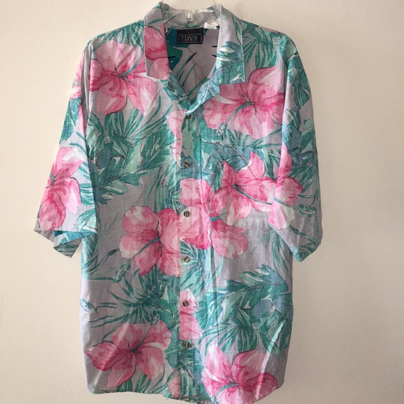 Frank Other - Vintage Men’s Frank Reverse Print Hawaiian Shirt